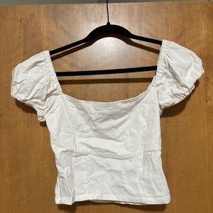 With Jean white blouse - M